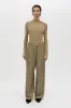 Camilla and Marc | Zeno Monogram Elastic Pant - Khaki sold by Sister & Co