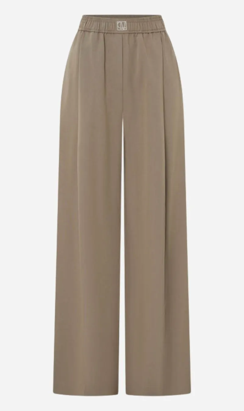 Camilla and Marc | Zeno Monogram Elastic Pant - Khaki sold by Sister & Co
