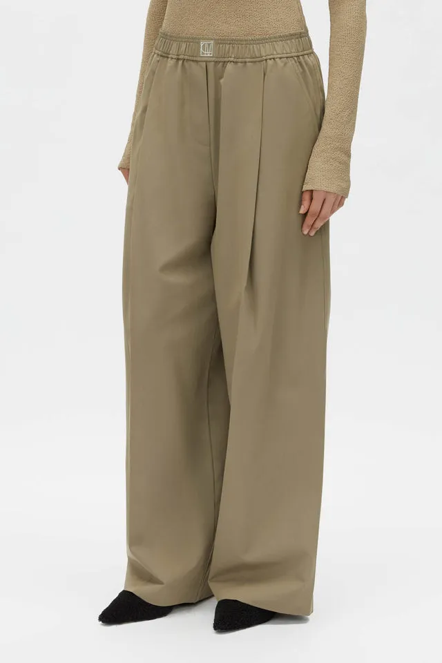 Camilla and Marc | Zeno Monogram Elastic Pant - Khaki sold by Sister & Co product image thumbnail 3