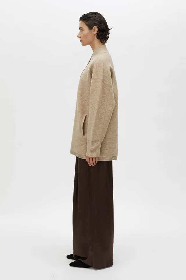 Camilla and Marc | Rohan Boiled Merino Knit Cardigan - Oatmeal Melange sold by Sisters & Co product image thumbnail 4