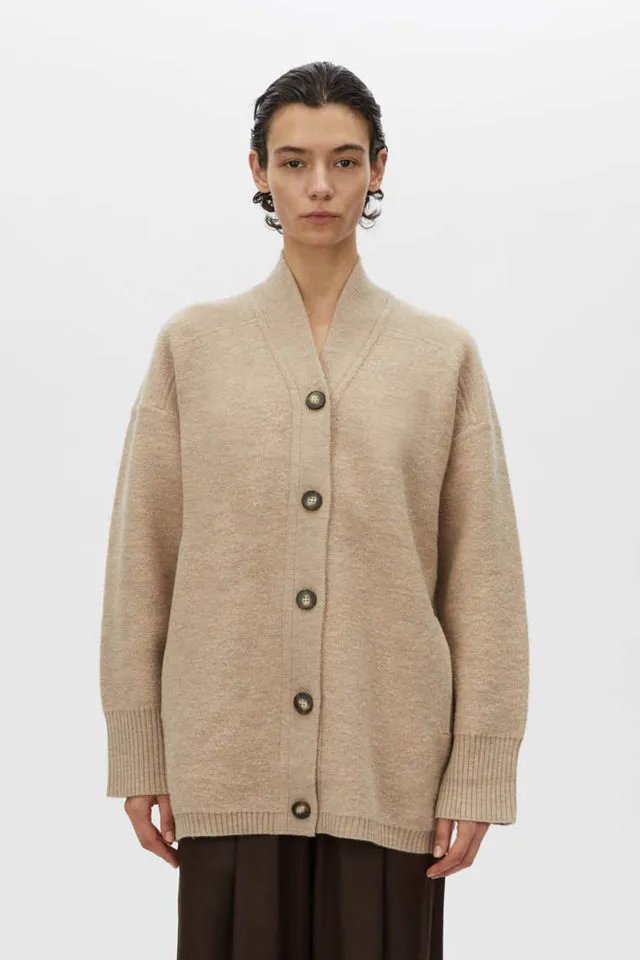 Camilla and Marc | Rohan Boiled Merino Knit Cardigan - Oatmeal Melange sold by Sisters & Co product image thumbnail 2