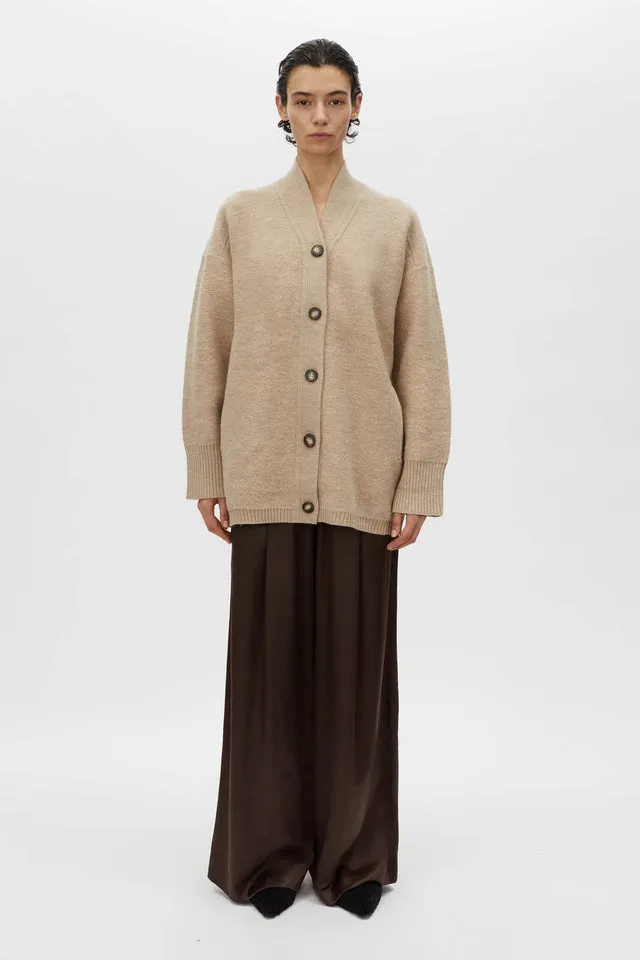 Camilla and Marc | Rohan Boiled Merino Knit Cardigan - Oatmeal Melange sold by Sisters & Co product image thumbnail 3