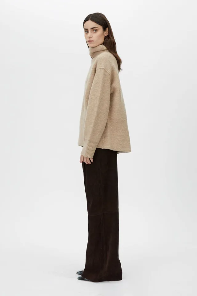 Camilla and Marc | Rohan Knit Funnel Neck Sweater - Oatmeal Melange sold by Sisters & Co product image thumbnail 5