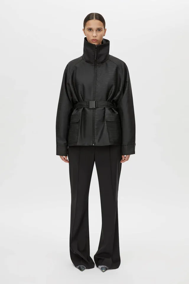 Camila and Marc | Escher Logo Jacquard Puffer Jacket - Black sold by Sisters & Co product image thumbnail 5