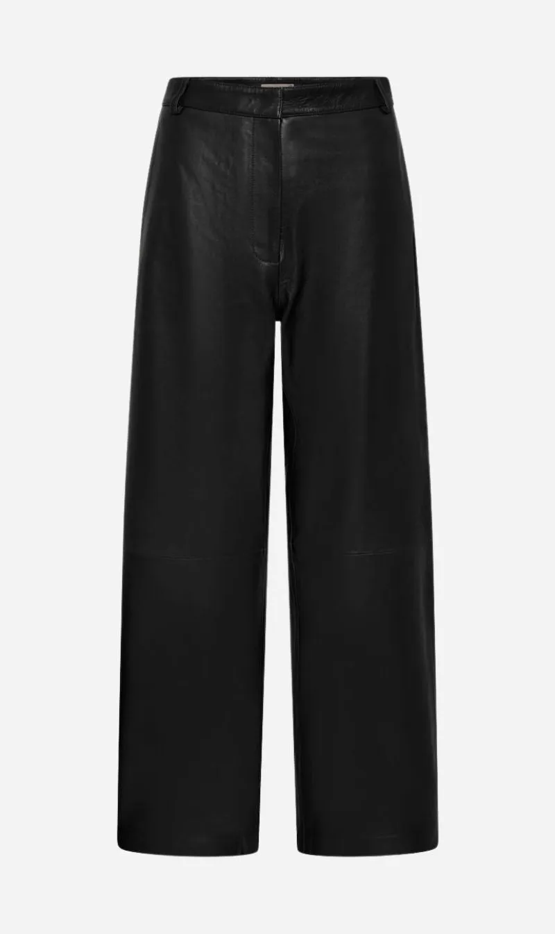 St Agni | Leather Balloon Pants - Black sold by Sister & Co
