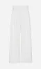 St Agni | Twill Wide Leg Pleat Pants - Off White sold by Sister & Co
