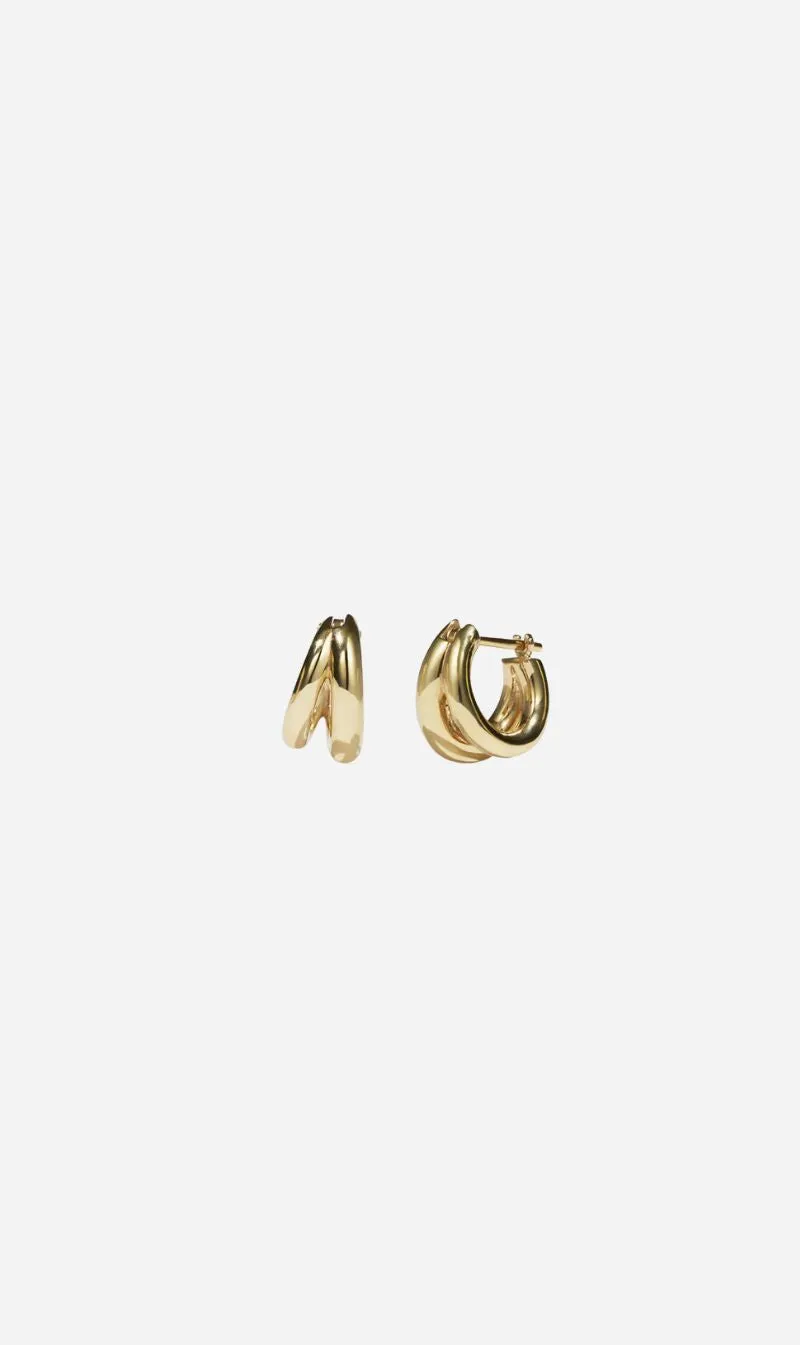 Meadowlark | Coco Hoops Small - Gold sold by Sister & Co