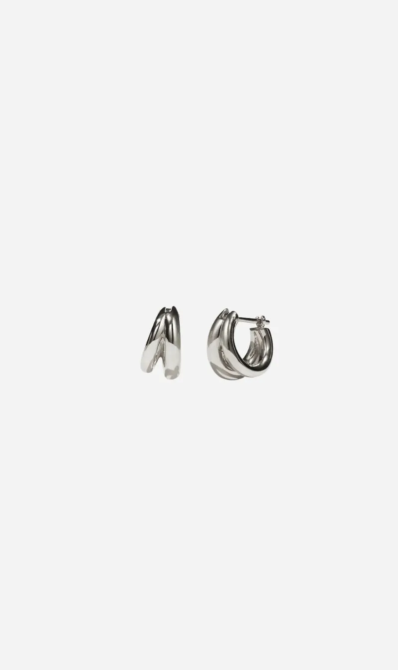 Meadowlark | Coco Hoops Small - Silver sold by Sisters & Co