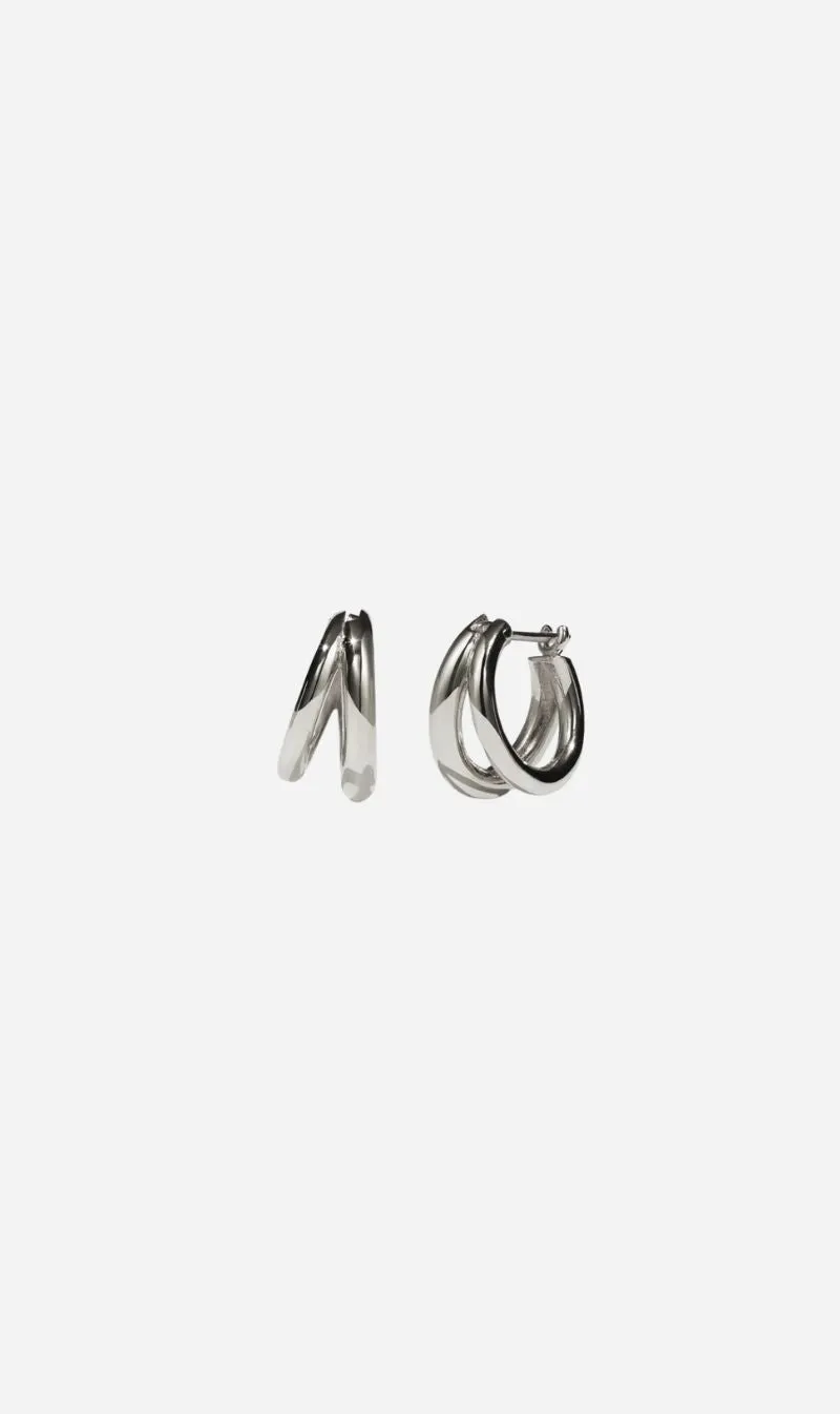 Meadowlark | Coco Hoops Medium - Silver sold by Sister & Co