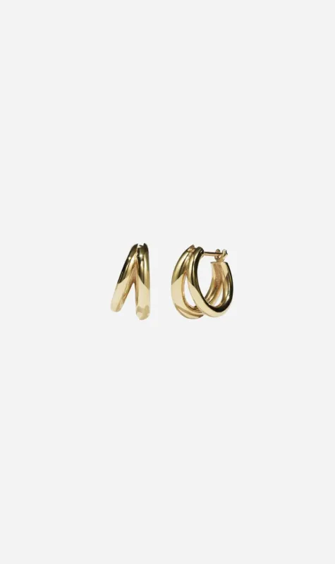 Meadowlark | Coco Hoops Medium - Gold Plated sold by Sister & Co