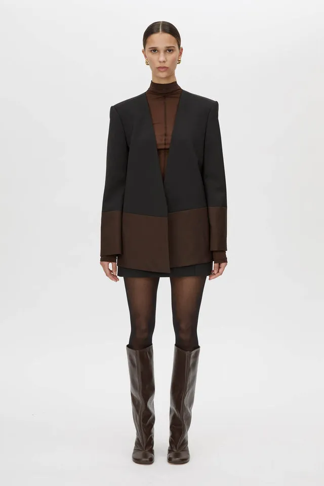 Camilla and Marc | Vault Blazer - Black/Chocolate sold by Sisters & Co product image thumbnail 5