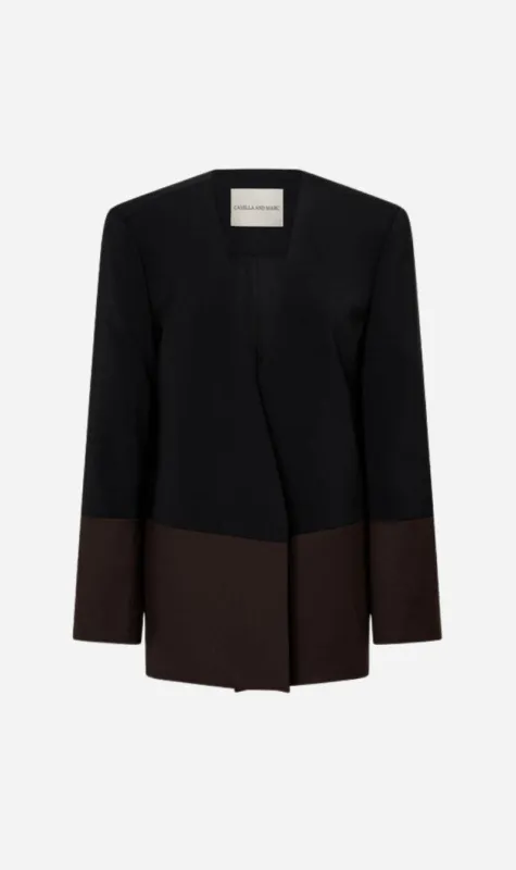 Camilla and Marc | Vault Blazer - Black/Chocolate sold by Sister & Co