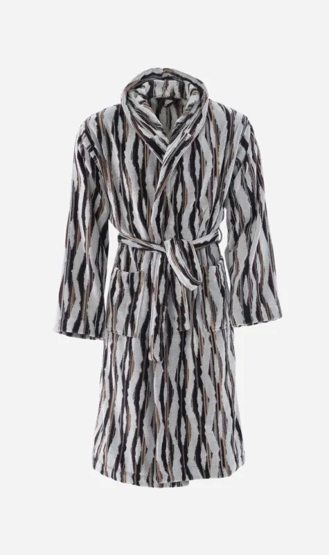 Innate | Hooded Bathrobe - Ripple Dark sold by Sister & Co