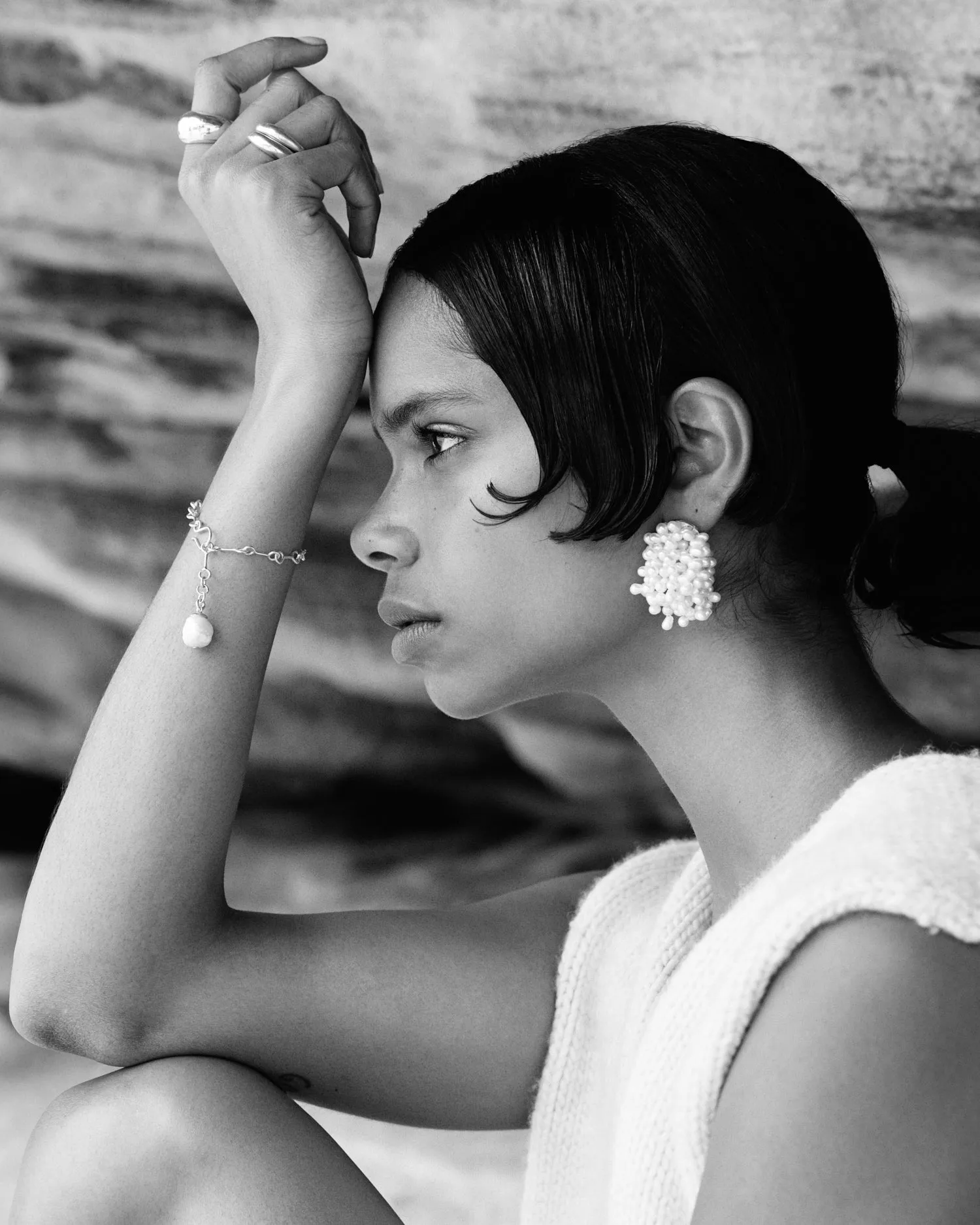 Jasmin Sparrow | Mermaid Earrings - Silver sold by Sisters & Co product image thumbnail 4