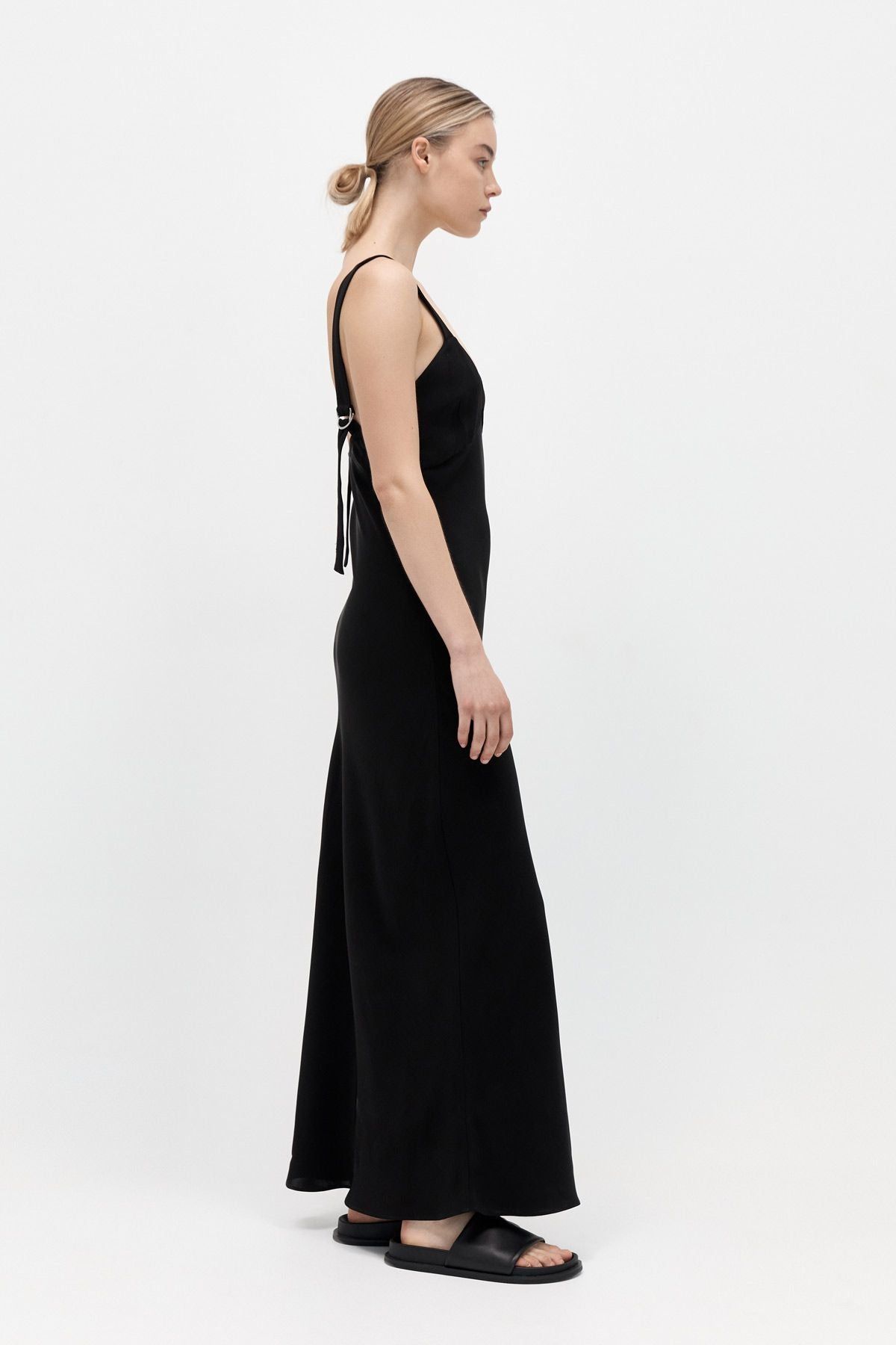 ST. AGNI | Ring Detail Maxi Dress - Black sold by Sister & Co