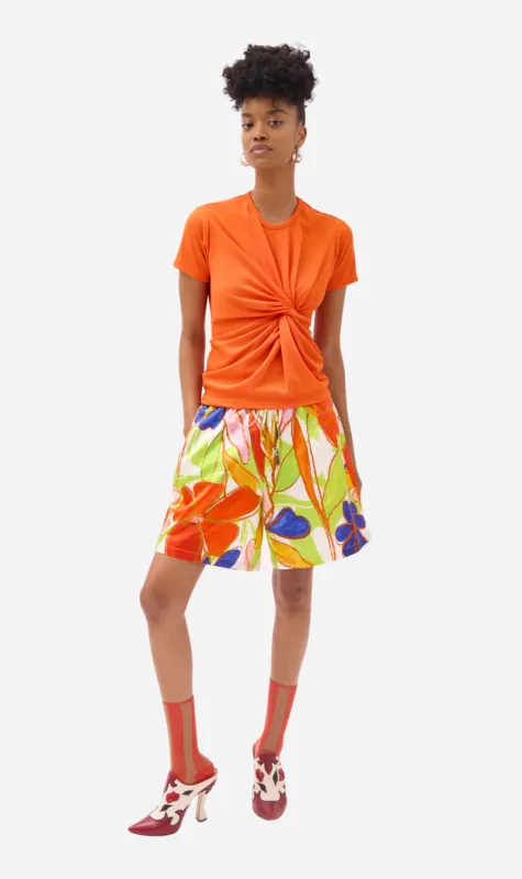 Gary Bigeni | Patrick Twist Top - Orange sold by Sister & Co