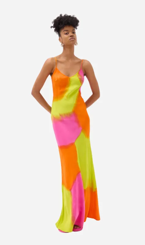 Gary Bigeni | Milka Cami Dress - Hand Painted Neon sold by Sisters & Co