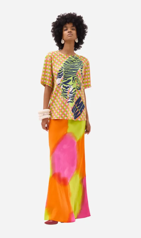 Gary Bigeni | Gino Bias Cut T-.Shirt - Tiger made by Sisters & Co