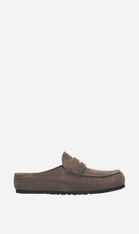 Birkenstock | Naples Suede Reg - Concrete Grey sold by Sister & Co