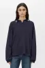 Camilla and Marc | Aqui Long Sleeve Monogram Top - Midnight Navy sold by Sister & Co