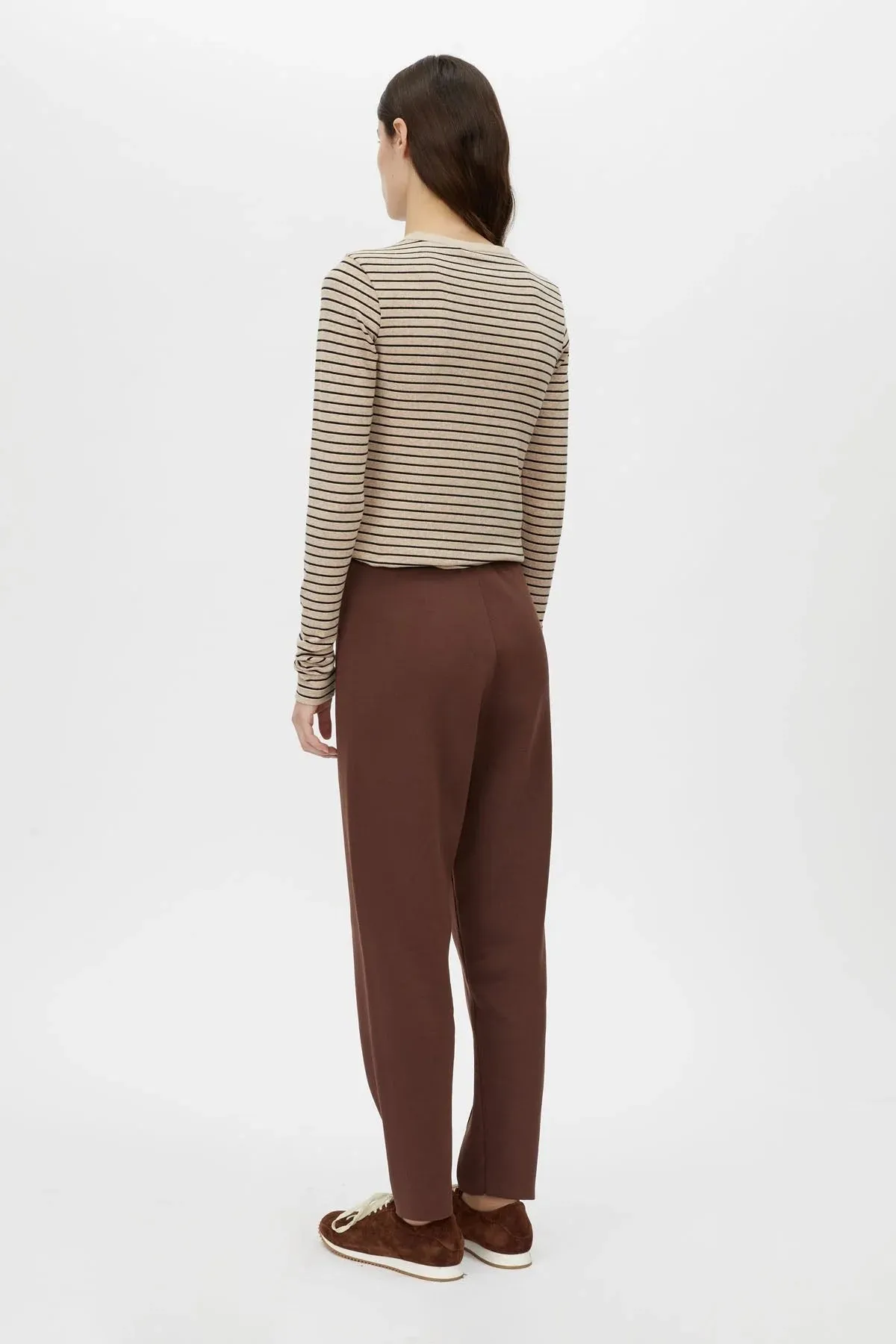 Camilla and Marc | Cassian Button Down Stripe Top - Oatmeal sold by Sister & Co product image thumbnail 5