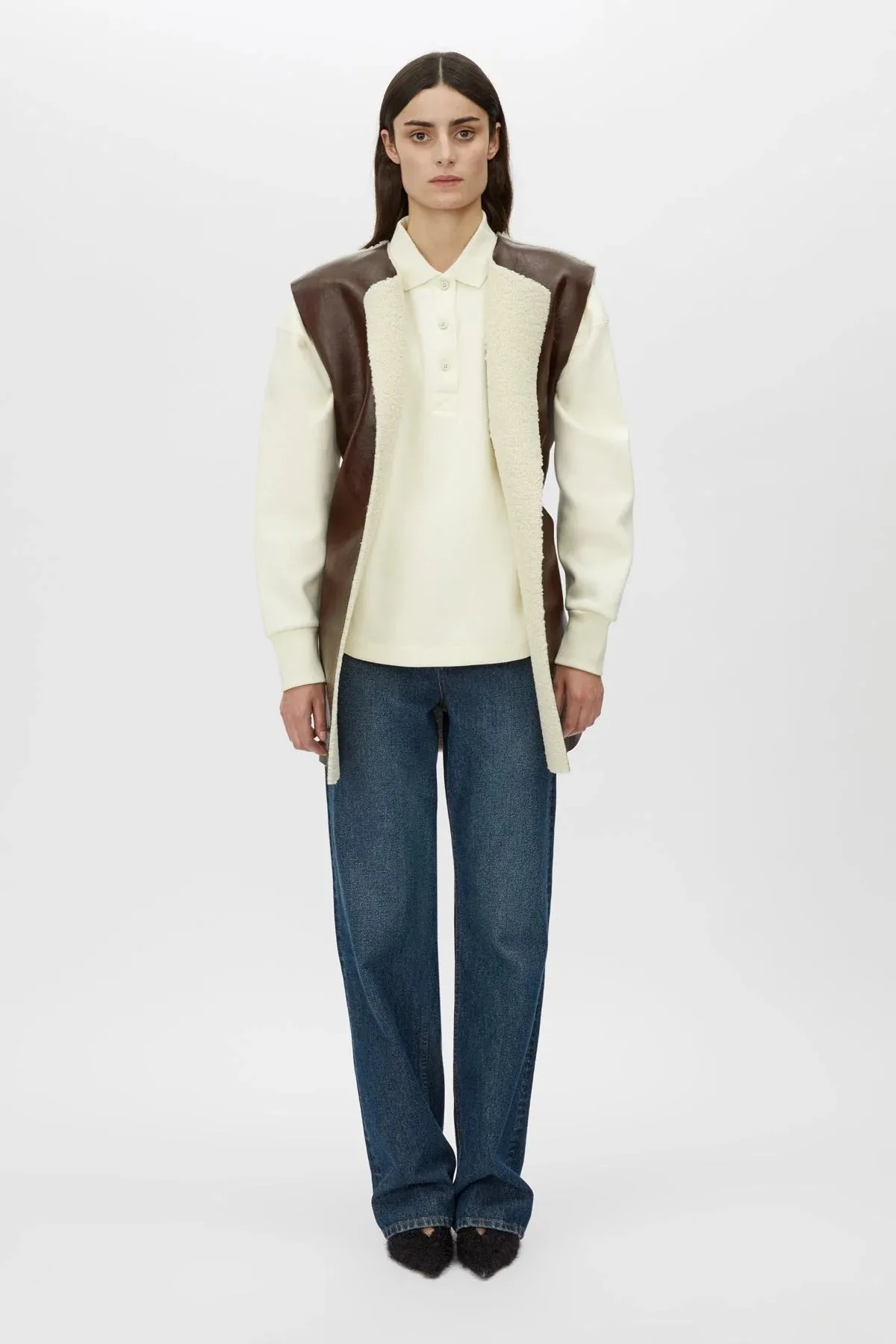 Camilla and Marc | Oswald Reverse Shearling Vest - Chicory sold by Sister & Co product image thumbnail 5