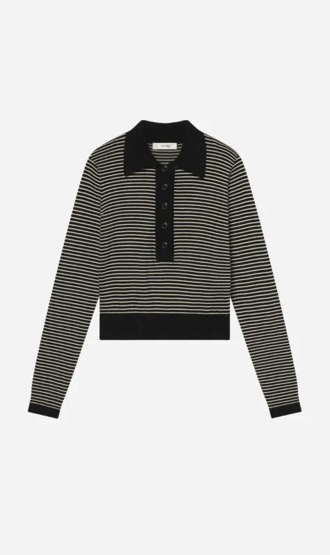 Frame Denim | The Graduate Sweater - Black Multi sold by Sisters & Co