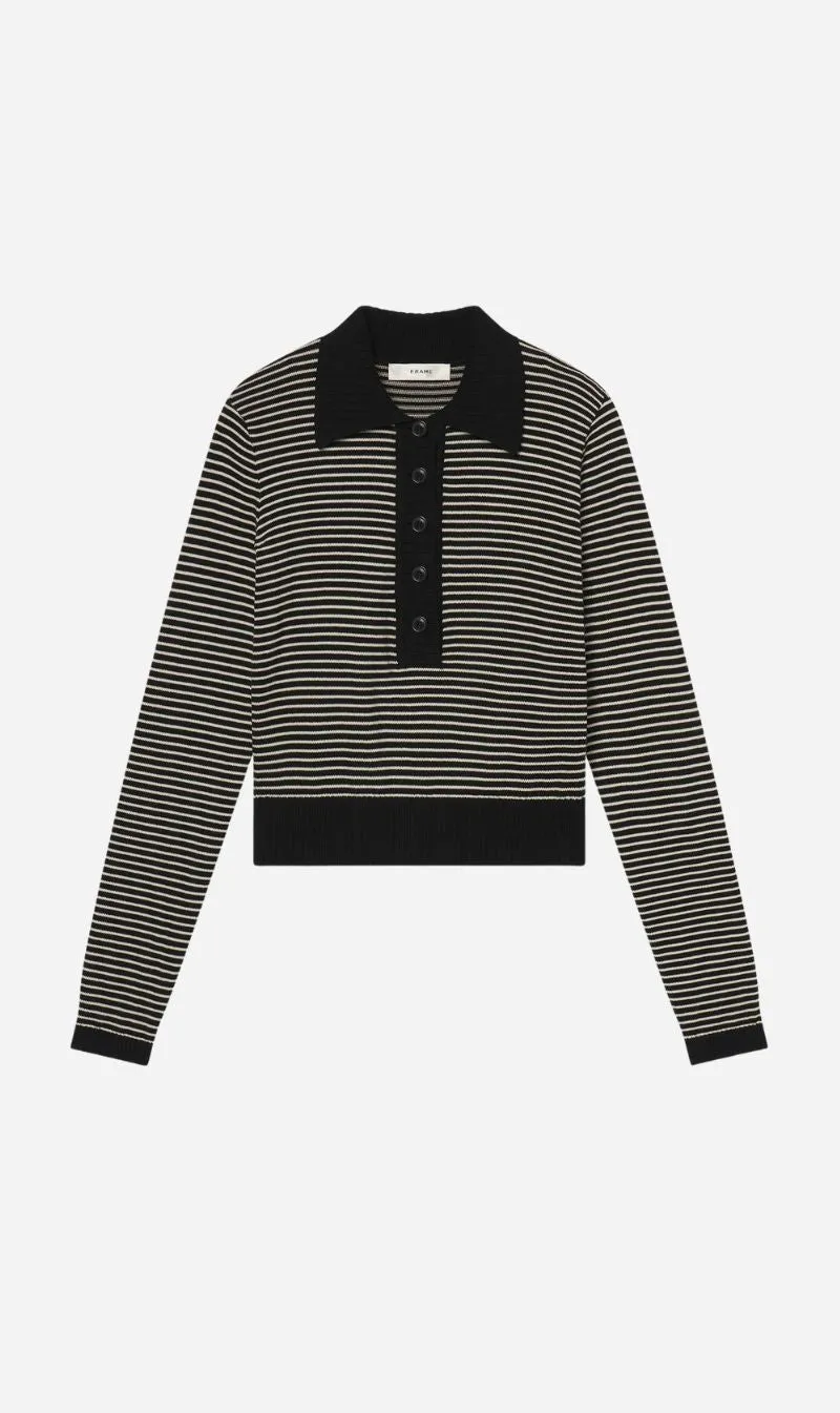 Frame Denim | The Graduate Sweater - Black Multi sold by Sisters & Co