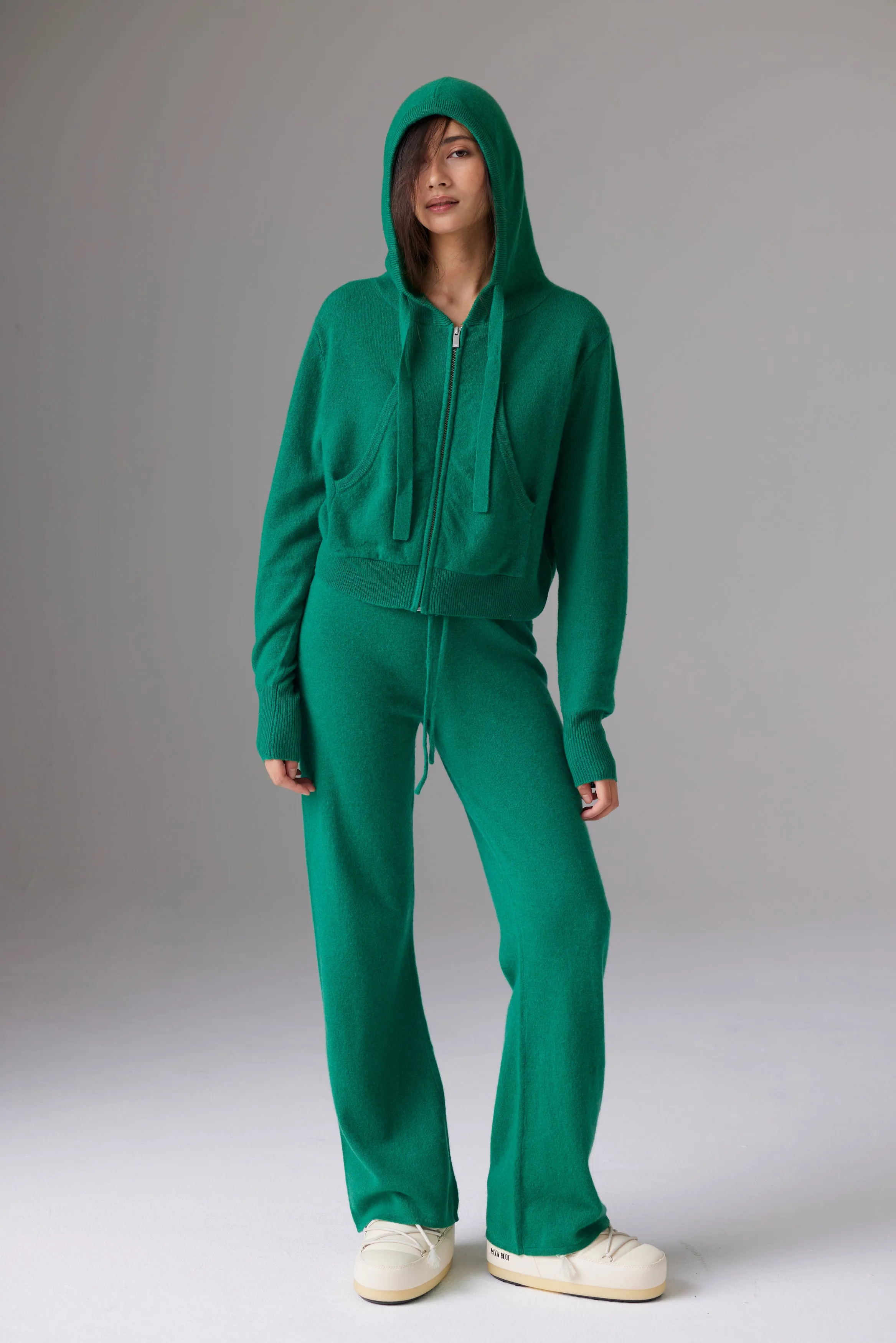 CRUSH | Rio Cropped Hoodie - Pea sold by Sisters & Co product image thumbnail 3