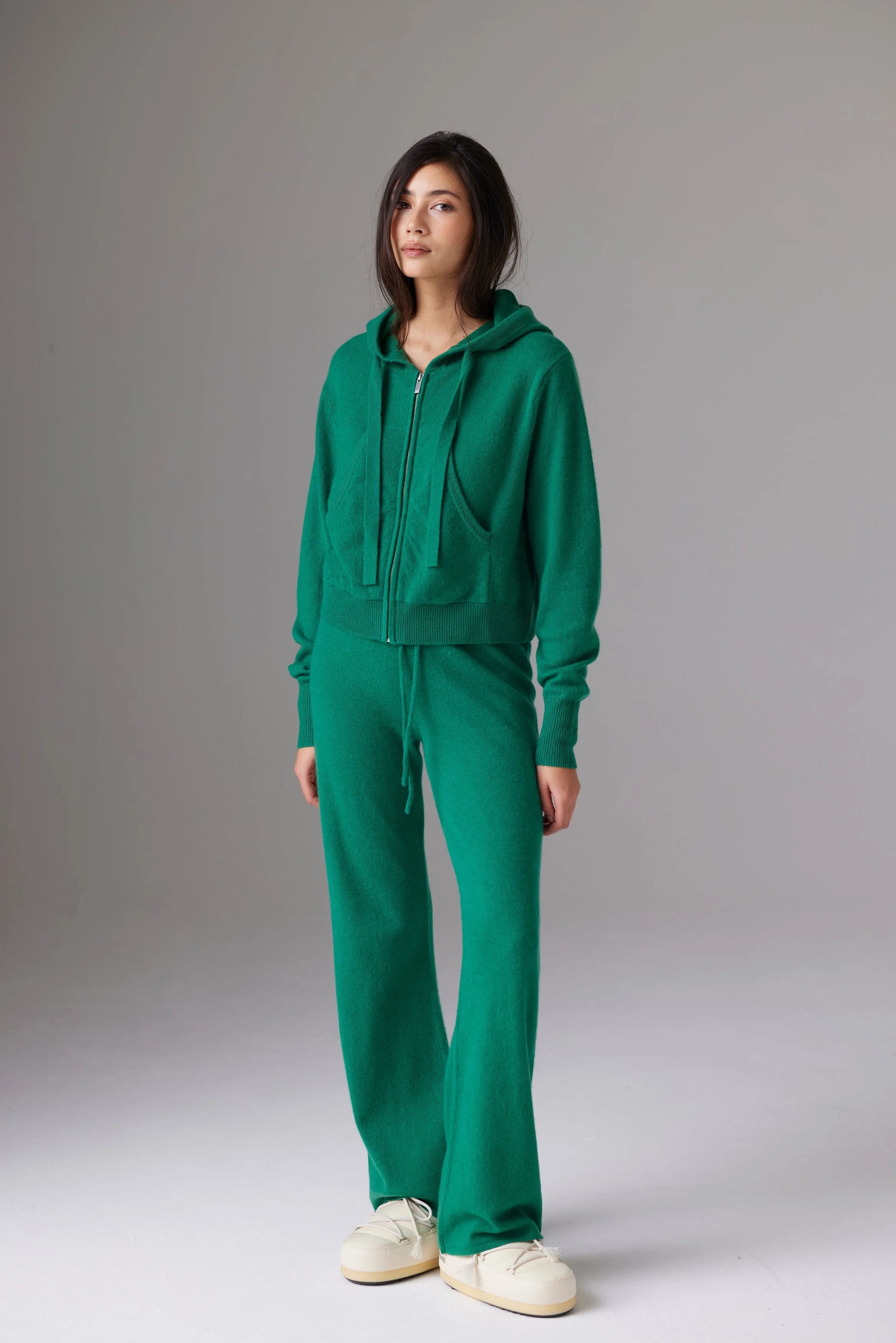CRUSH | Rio Cropped Hoodie - Pea sold by Sisters & Co product image thumbnail 5