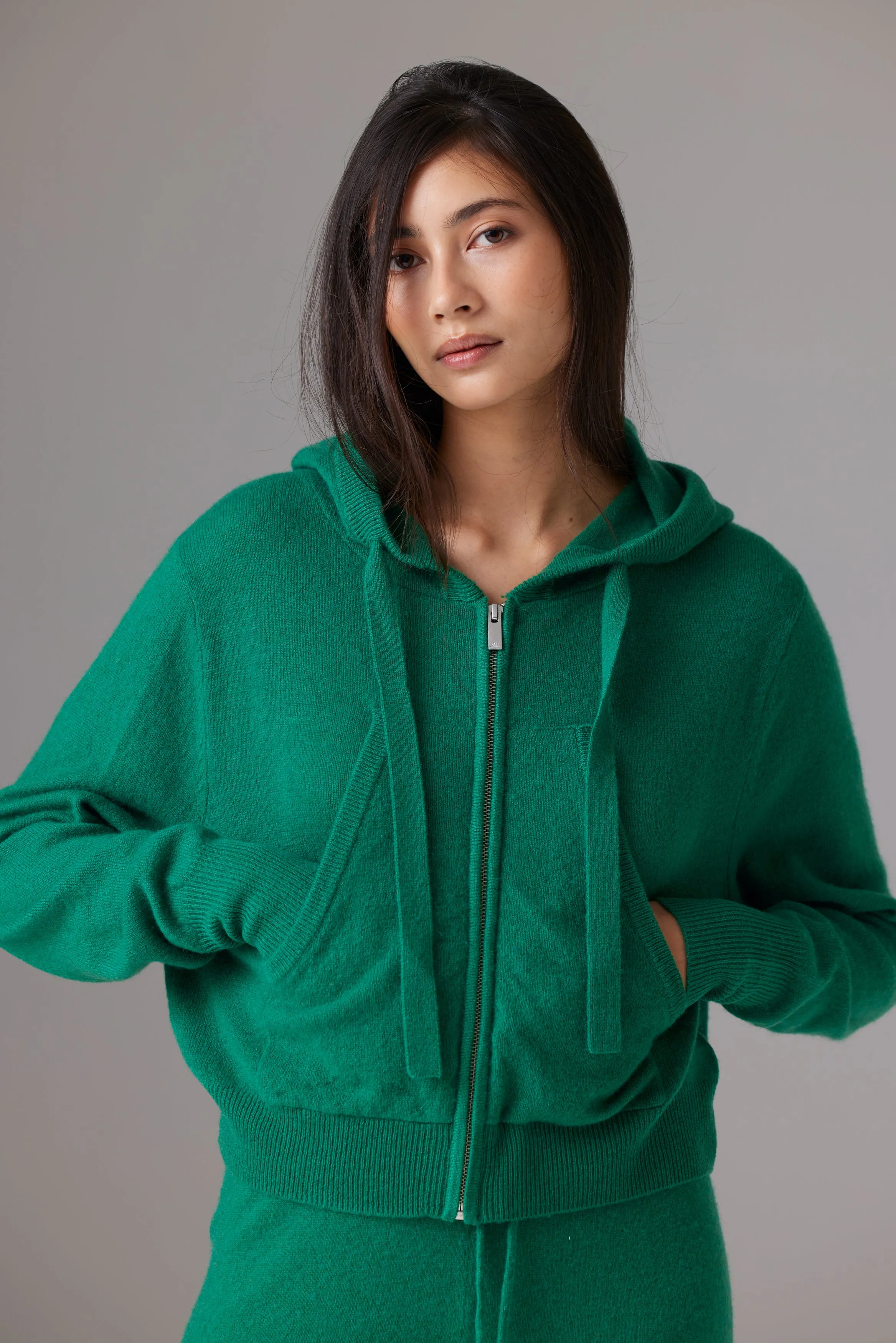 CRUSH | Rio Cropped Hoodie - Pea sold by Sisters & Co product image thumbnail 2