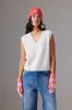 CRUSH | Nikko Chunky V Tank - Pebble sold by Sister & Co