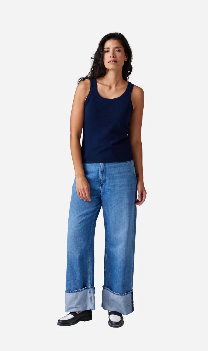 CRUSH | Montanita Tank - Navy sold by Sisters & Co