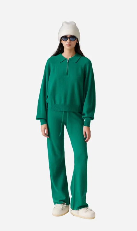 CRUSH | Cabana Zip Polo - Pea sold by Sister & Co