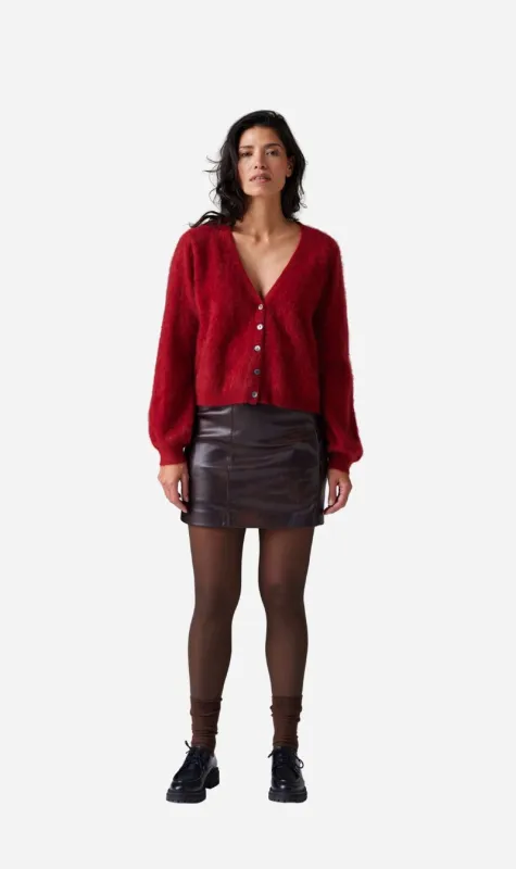 CRUSH | Brushed Liusa Cardi - Dahlia sold by Sister & Co