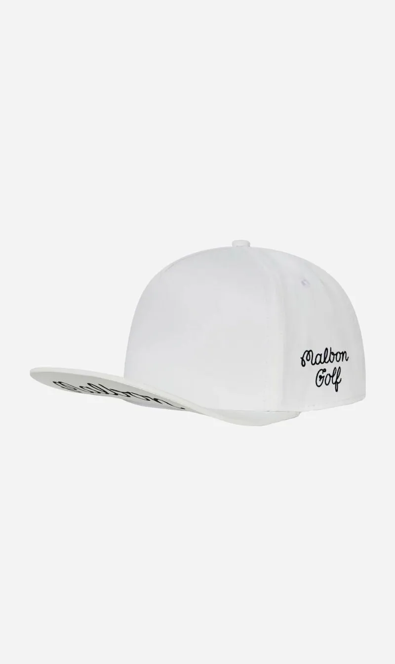 Malbon | X Jesper Parnevik 5 Panel Hat - White sold by Sister & Co