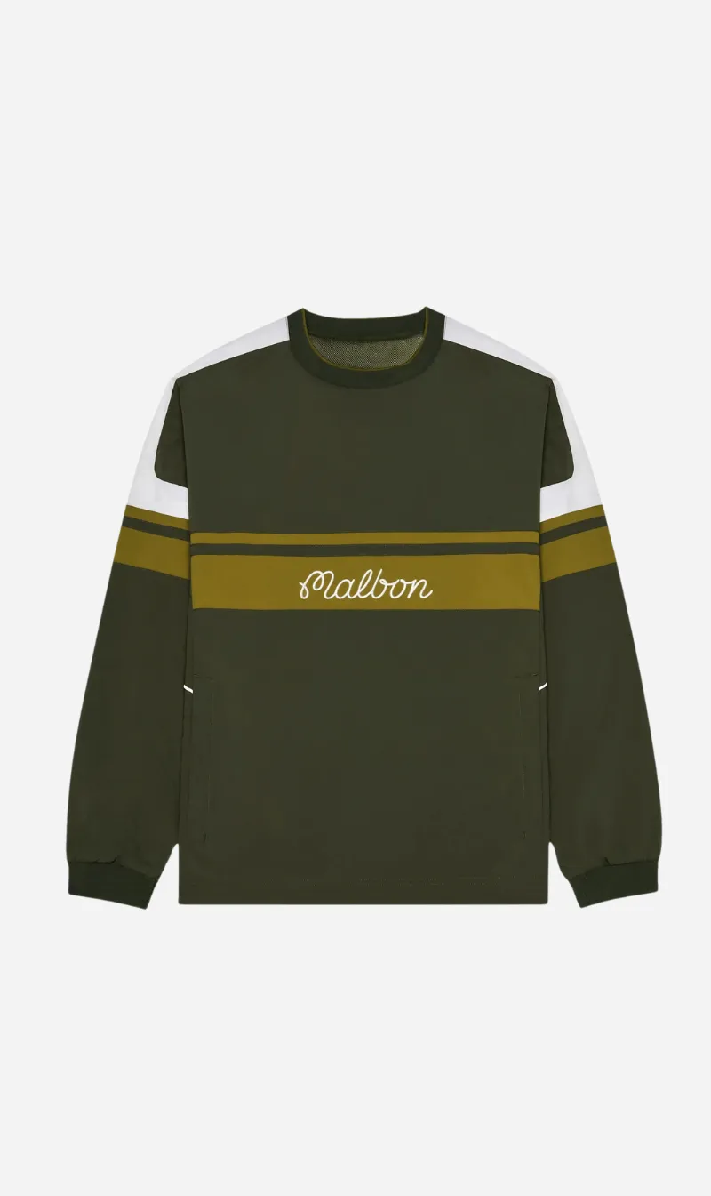Malbon | Sportiva Nylon Popover - Cypress Green sold by Sisters & Co