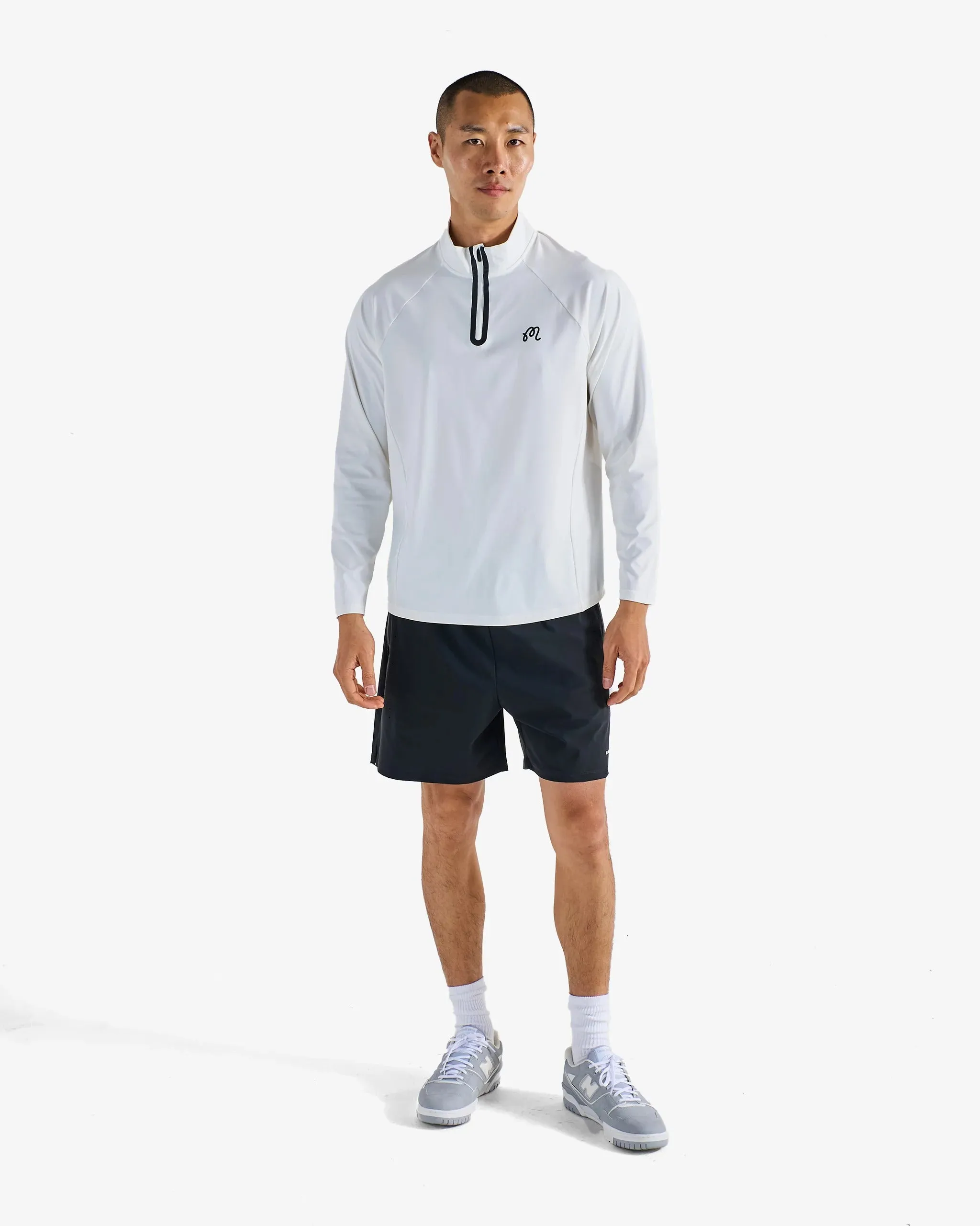 Malbon | Performance Raglan Quarter Zip - White sold by Sisters & Co product image thumbnail 2