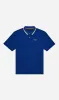Malbon | Grasse Pique Polo - Blue sold by Sister & Co