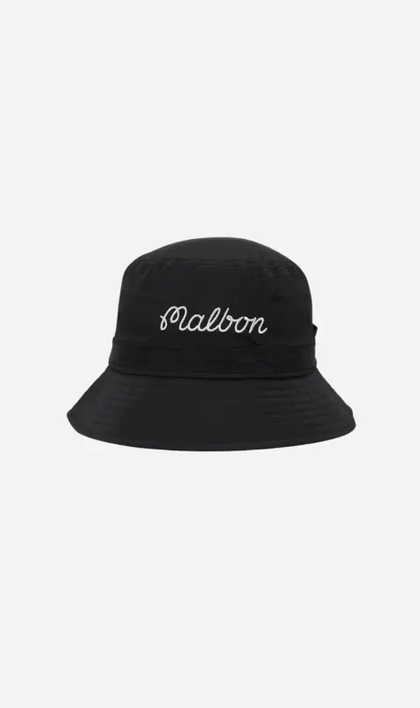 Malbon | Evergreen Nylon Bucket Hat - Black sold by Sister & Co