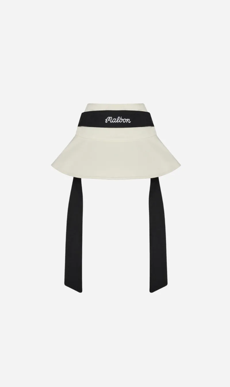 Malbon | Delilah Open Top Bucket Hat - Ivory sold by Sister & Co
