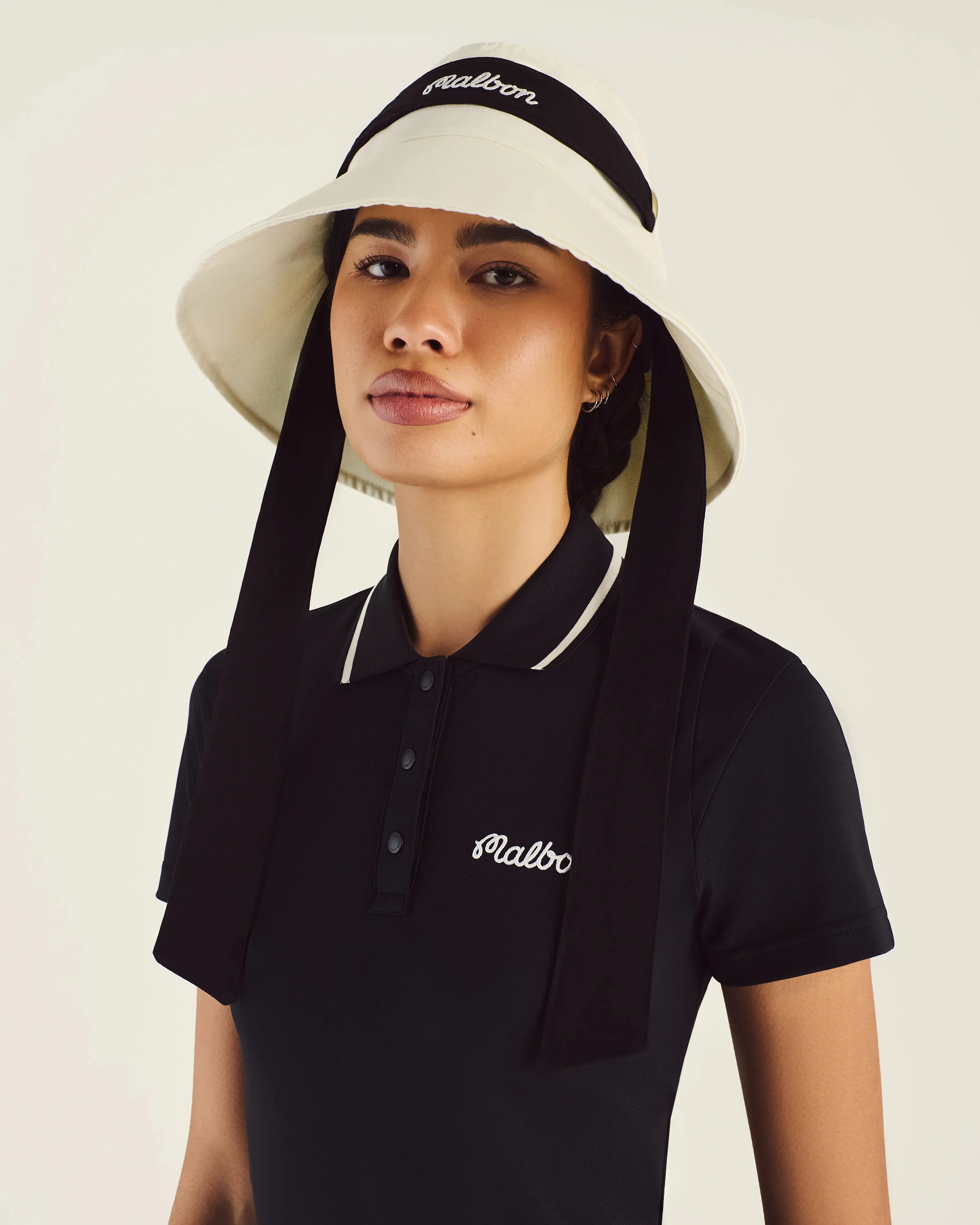 Malbon | Delilah Open Top Bucket Hat - Ivory sold by Sister & Co product image thumbnail 2
