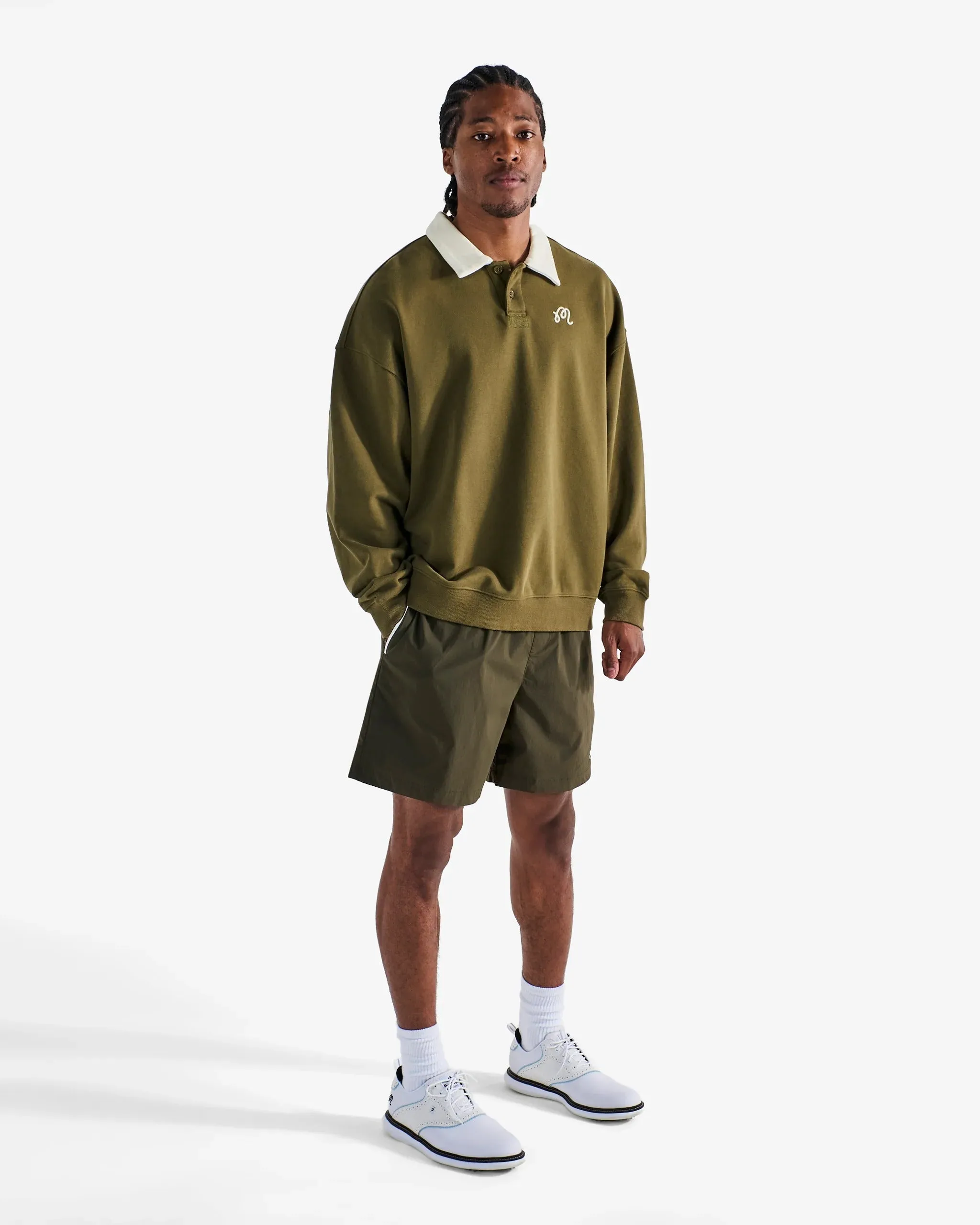 Malbon | Artigianale Collared Crewneck - Cypress Green sold by Sisters & Co product image thumbnail 4
