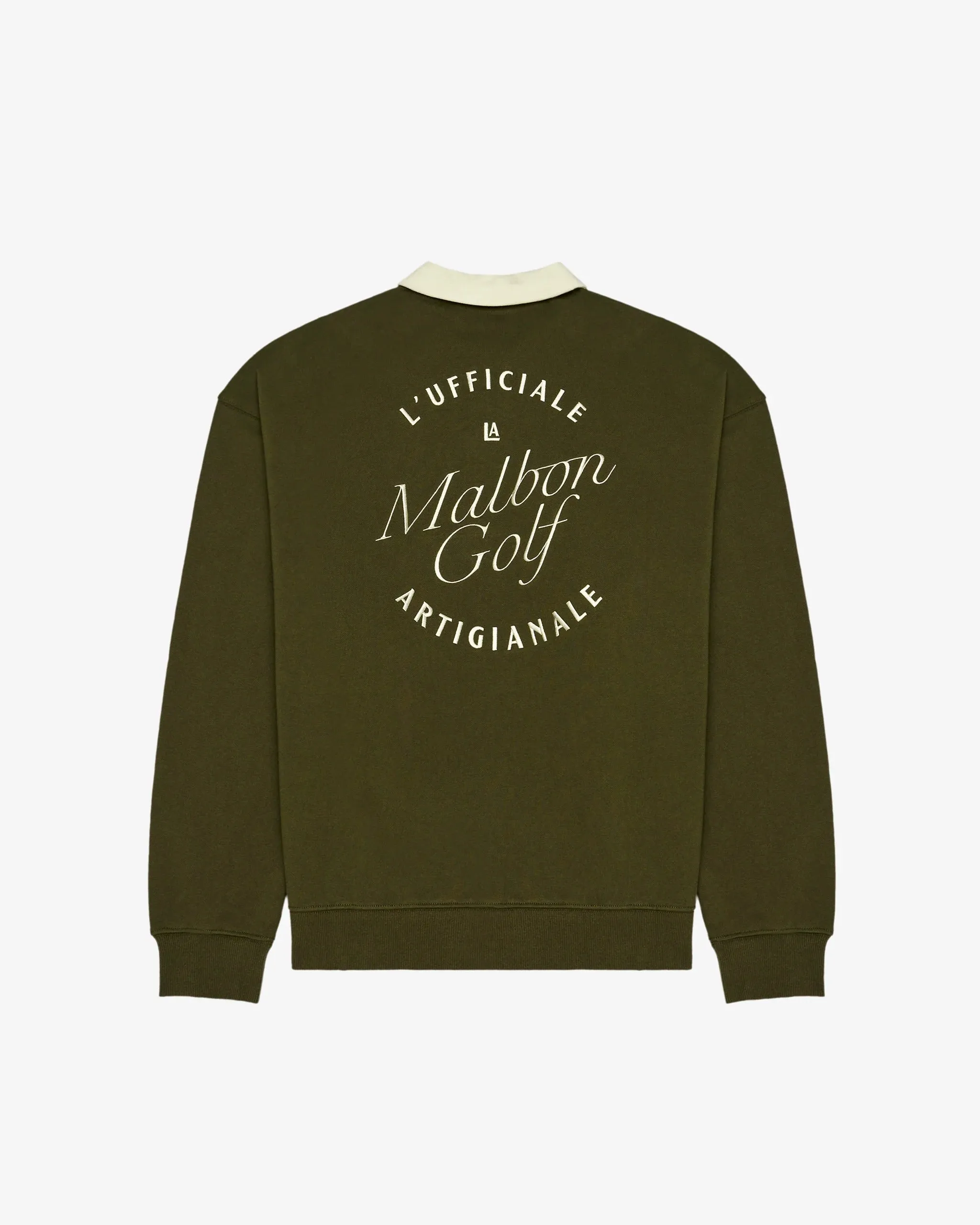 Malbon | Artigianale Collared Crewneck - Cypress Green sold by Sisters & Co product image thumbnail 5