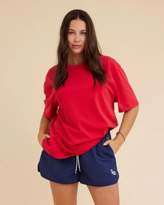 Dear Dylan | Dylan Oversized Tee - Vintage Red sold by Sister & Co