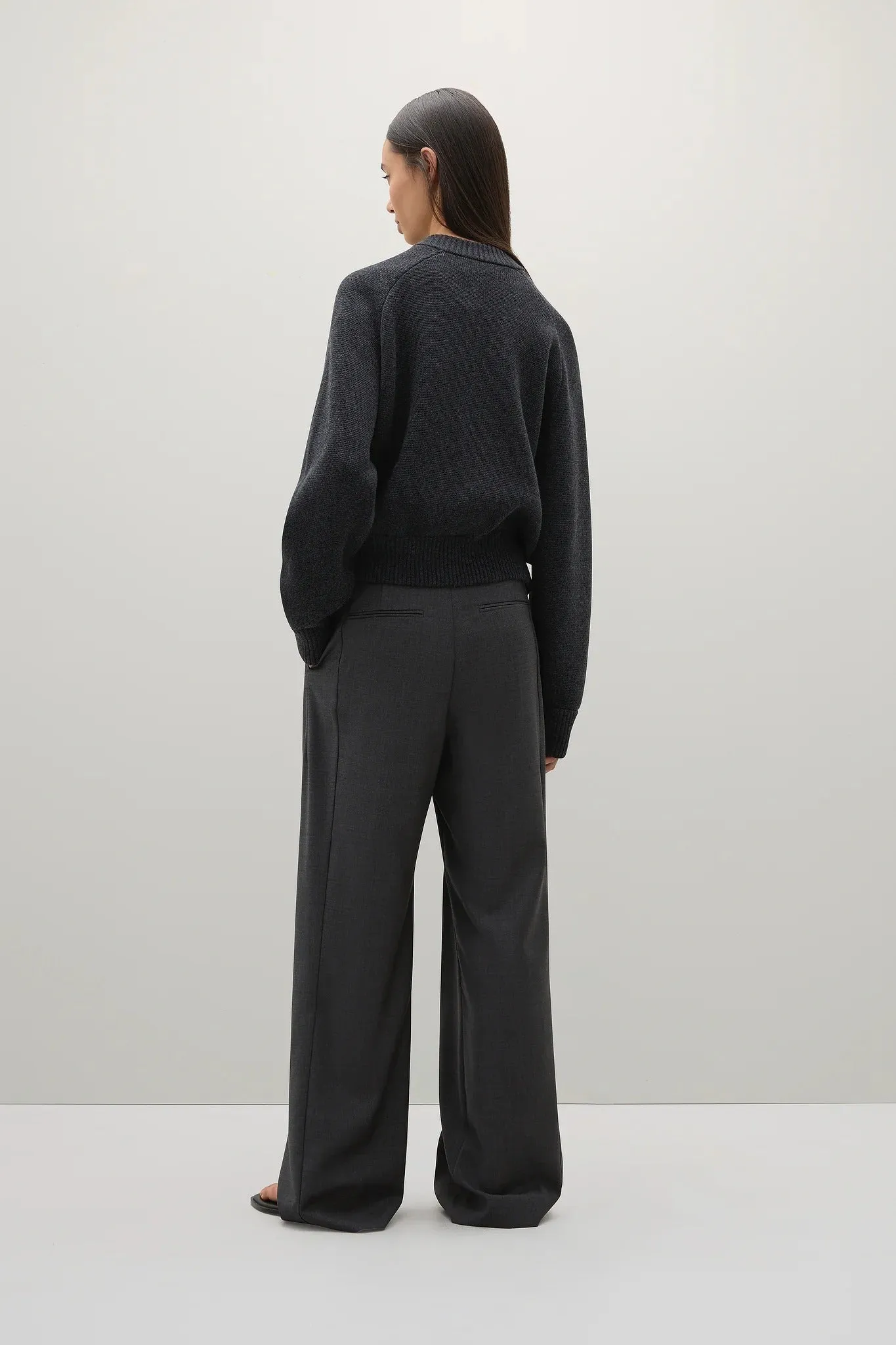 A. Emery | The Herman Knit Bomber - Charcoal Melange sold by Sister & Co product image thumbnail 5