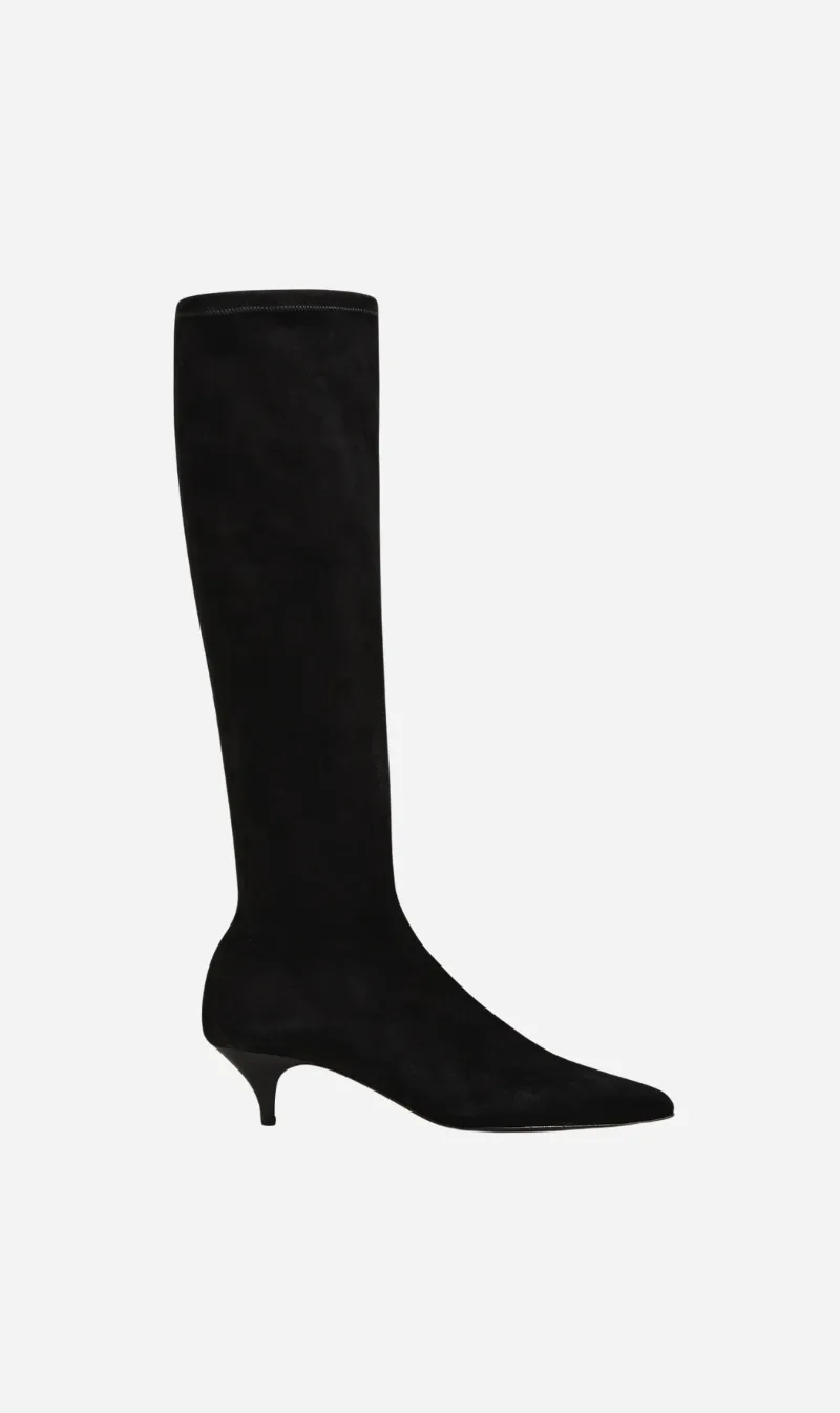 A.Emery | The Oscar Boot - Black Suede sold by Sister & Co