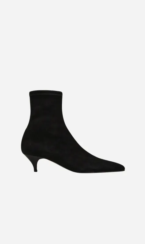 A.Emery | The Ophelia Boot - Black Suede sold by Sisters & Co