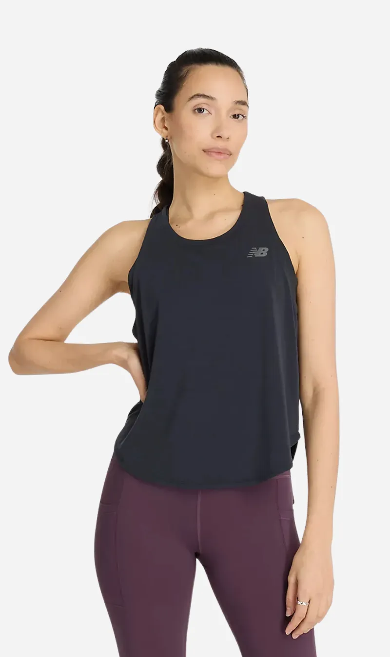 New Balance | Drape Jersey Tank - Black sold by Sister & Co