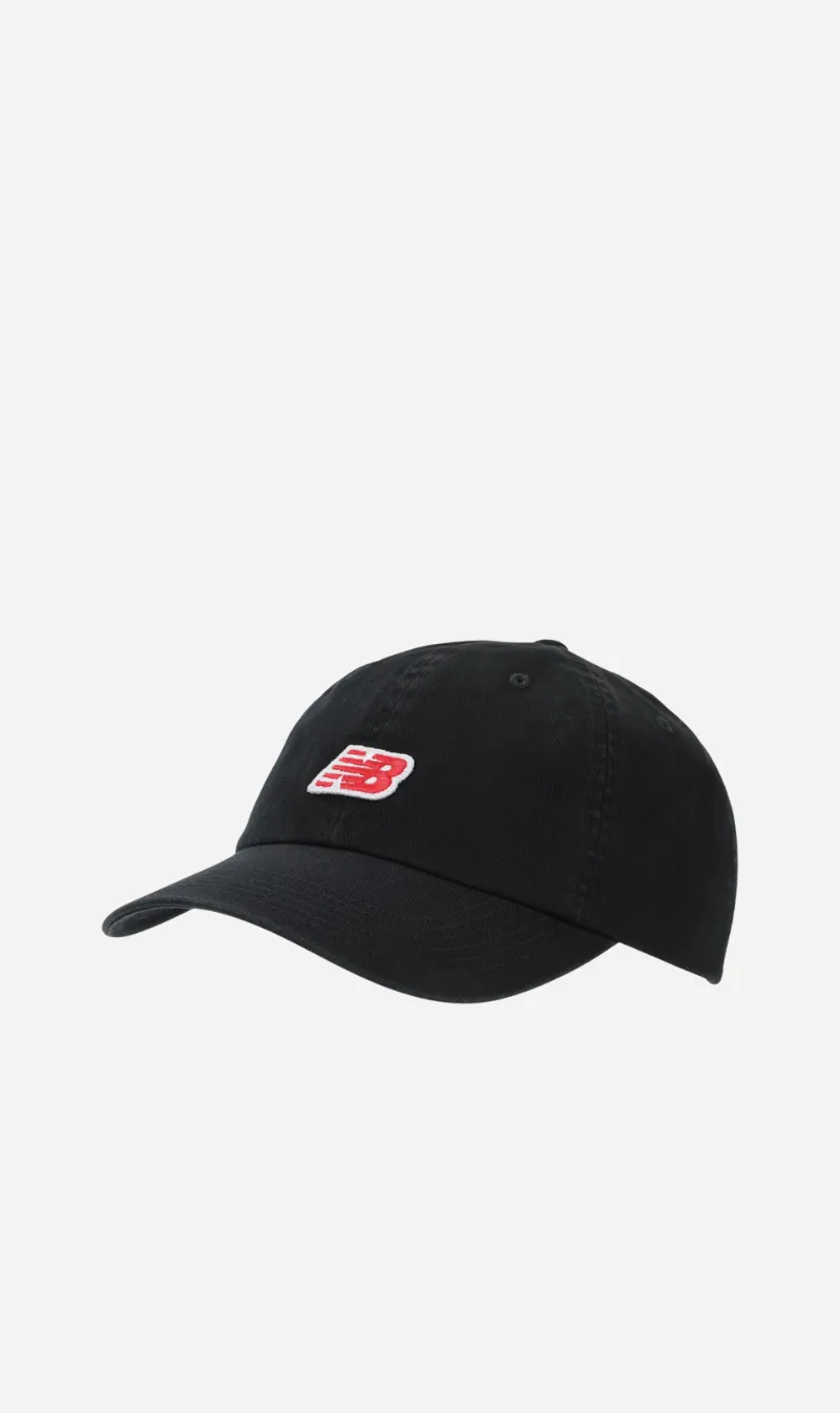New Balance | 6 Panel Patch Logo Hat - Black sold by Sister & Co